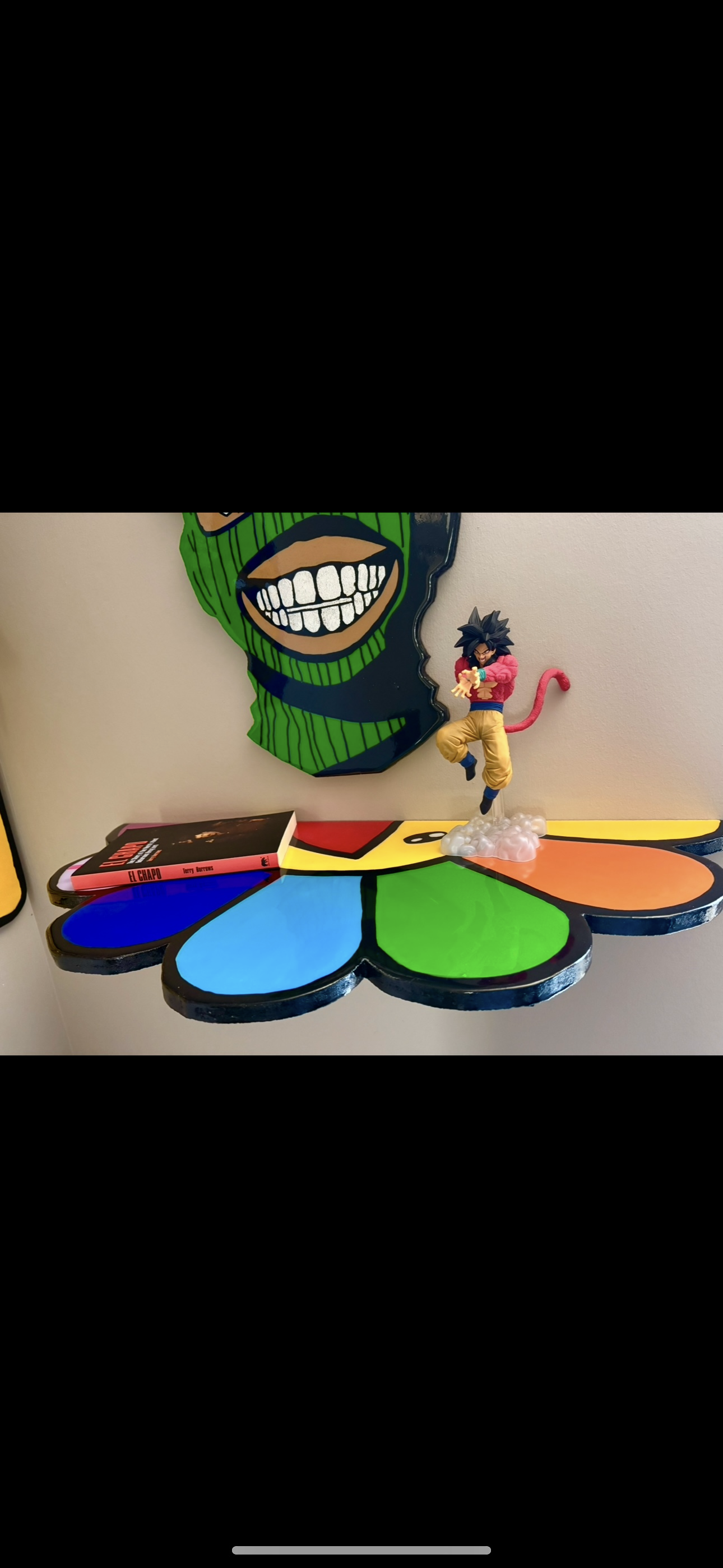 Murakami Inspired Floating Shelf