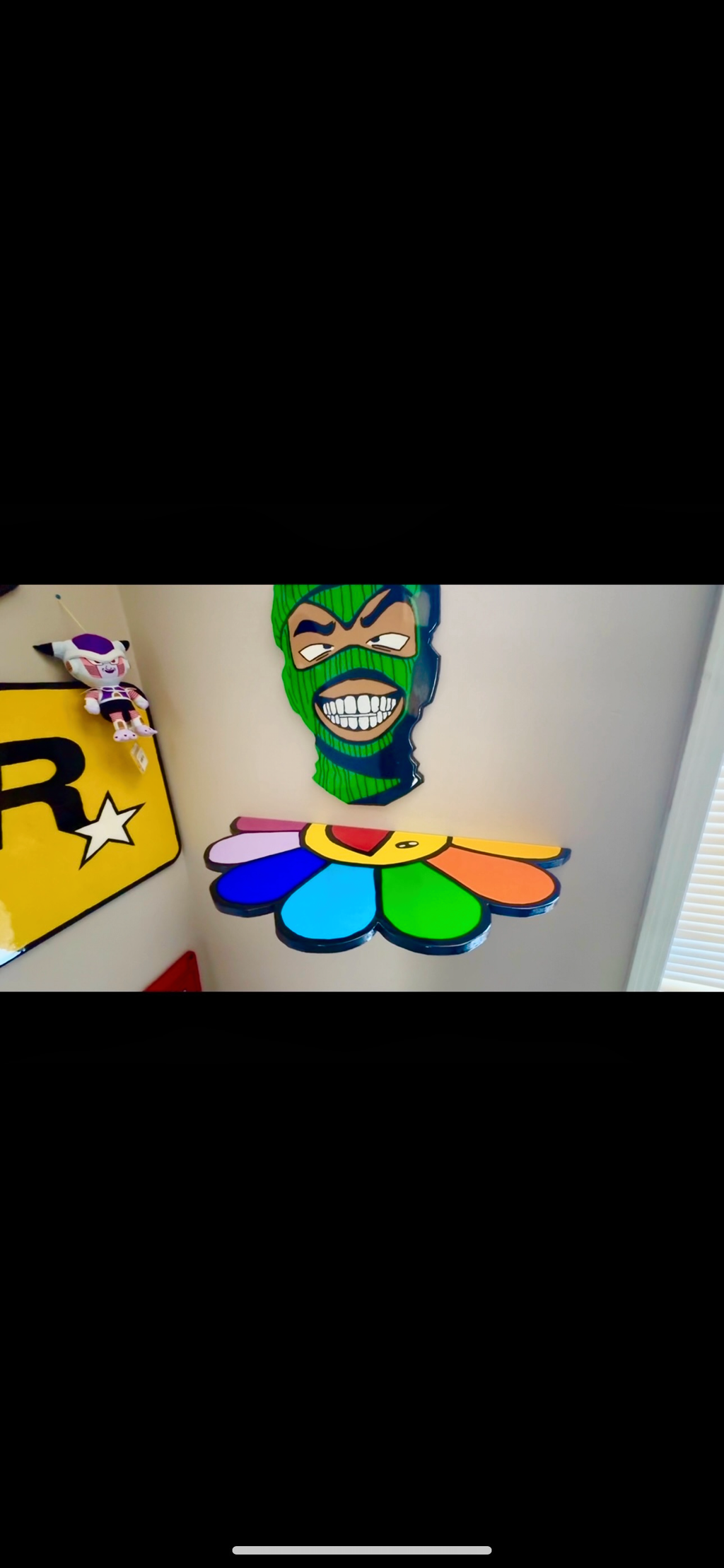 Murakami Inspired Floating Shelf