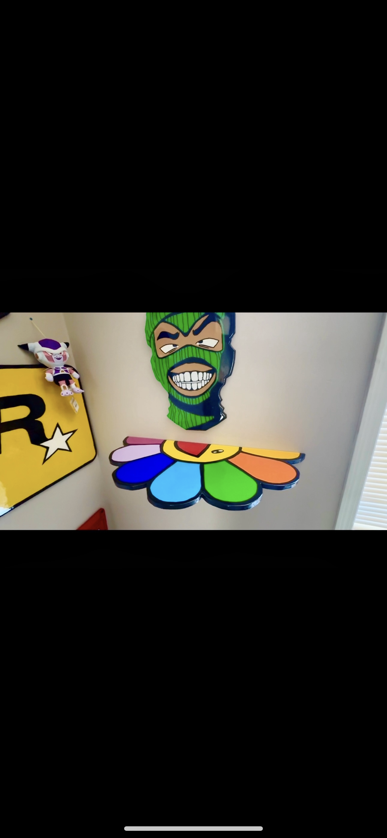 Murakami Inspired Floating Shelf